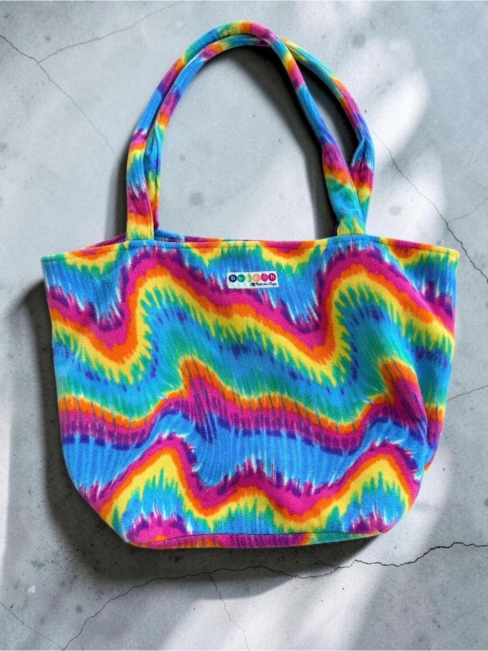 Beeposh Colorburst tie-dye print Tote Bag - Multicolor Women’s Shoulder Tote